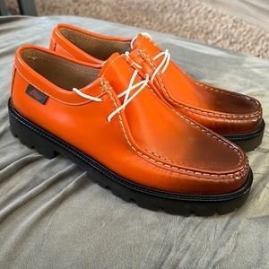 Women’s orange loafers G.H. GH bass Mocs